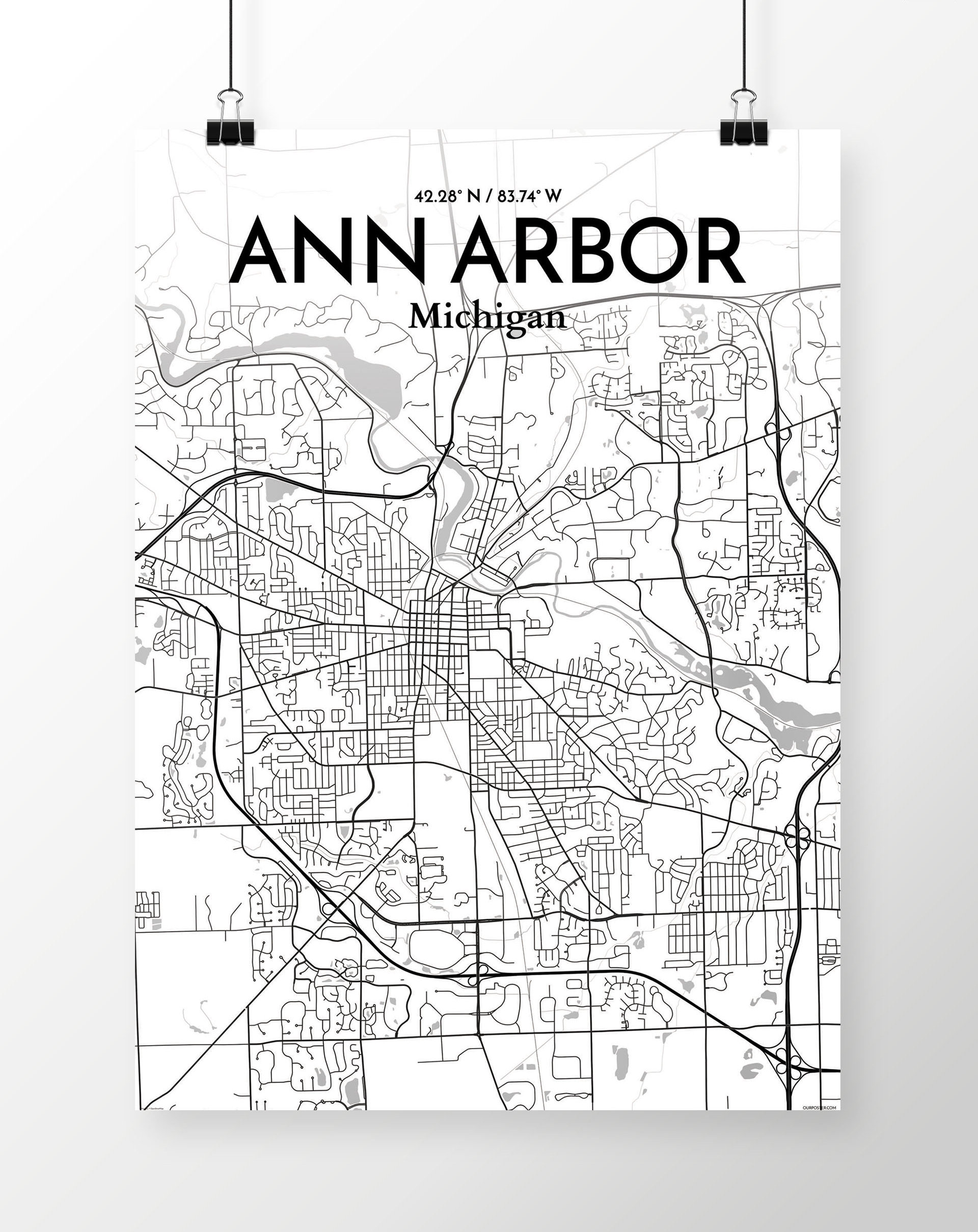 City Map Of Ann Arbor Kala Salomi